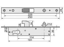 замок для откатных ворот